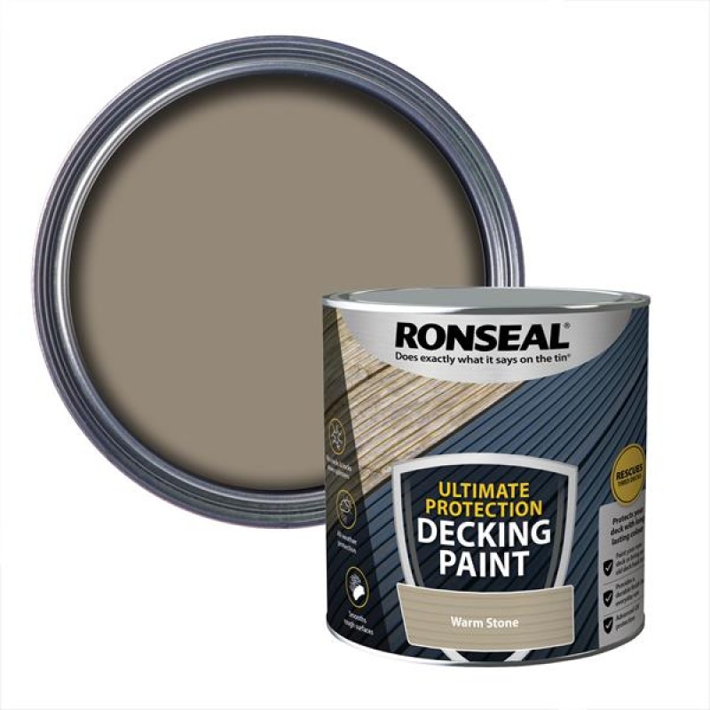 Ronseal Ultimate Protection Decking Paint Warm Stone 2.5L