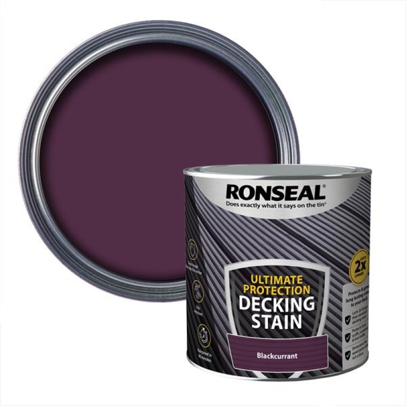 Ronseal Ultimate Protection Decking Stain Blackcurrant 2.5L