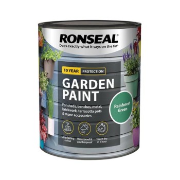 Ronseal Garden Paint Rainforest Green 750ml