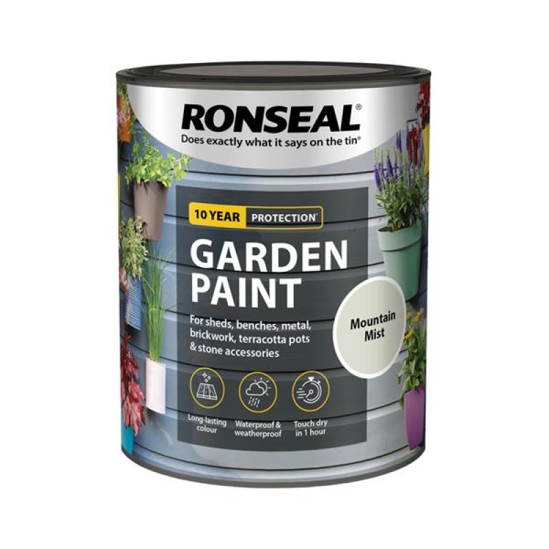 Ronseal Garden Paint Mountain Mist 750ml