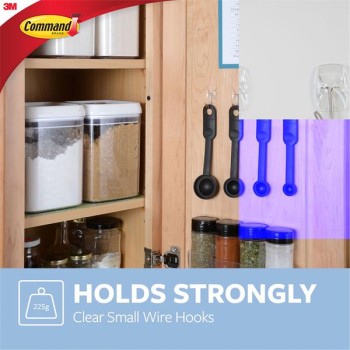 Command 3M Clear Small Wire Hooks