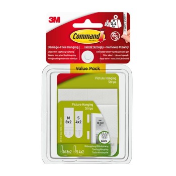 Command 3M Combo Picture Hanging Strip (8 Med & 4 Sml)