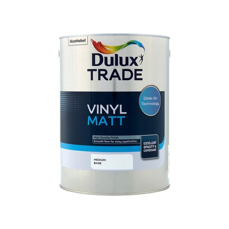 Dulux Trade Vinyl Matt Medium Base 5L