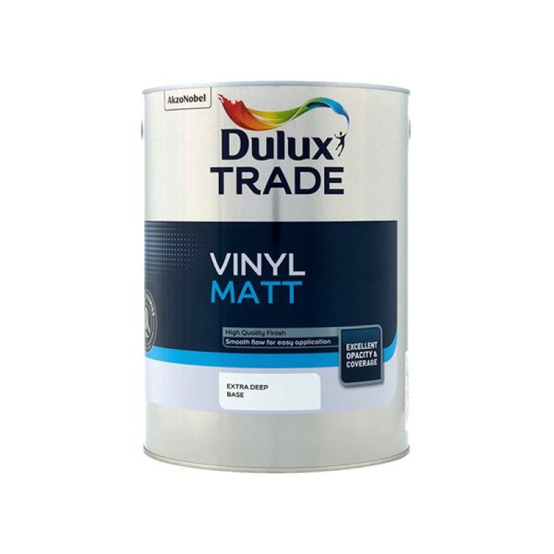 Dulux Trade Vinyl Matt Extra Deep Base 5L