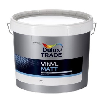 Dulux Trade Vinyl Matt Light Base 10L
