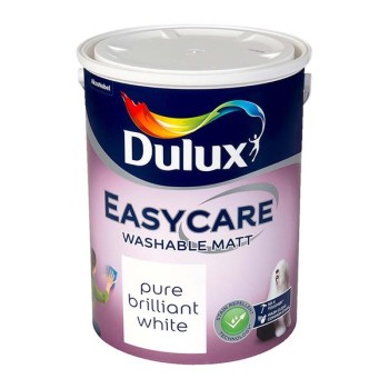 Dulux Easycare Pure Brilliant White 5L