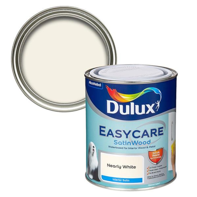Dulux Easycare Satinwood Nearly White 750ml