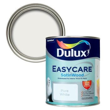 Dulux Easycare Satinwood Pure White 750ml