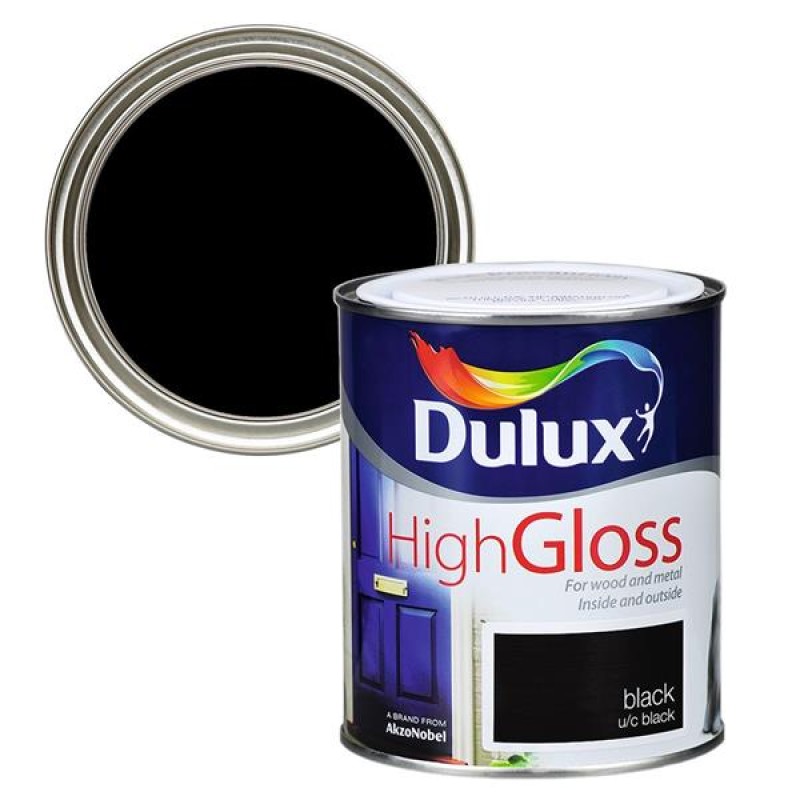 Dulux High Gloss Black 750ml