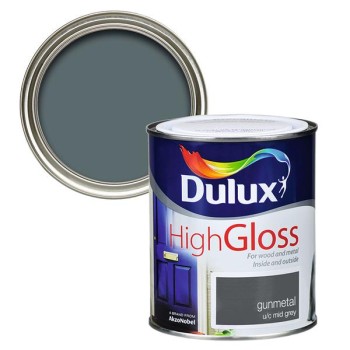 Dulux High Gloss Gunmetal 750ml