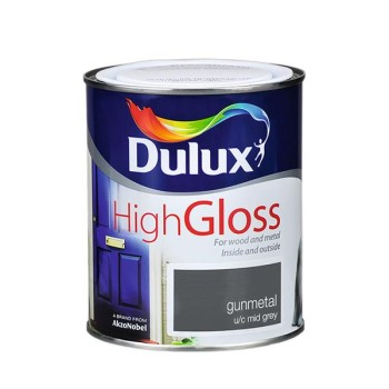 Dulux High Gloss Gunmetal 750ml