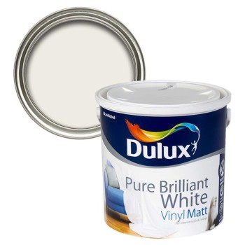 Dulux Vinyl Matt Pure Brilliant White 2.5L