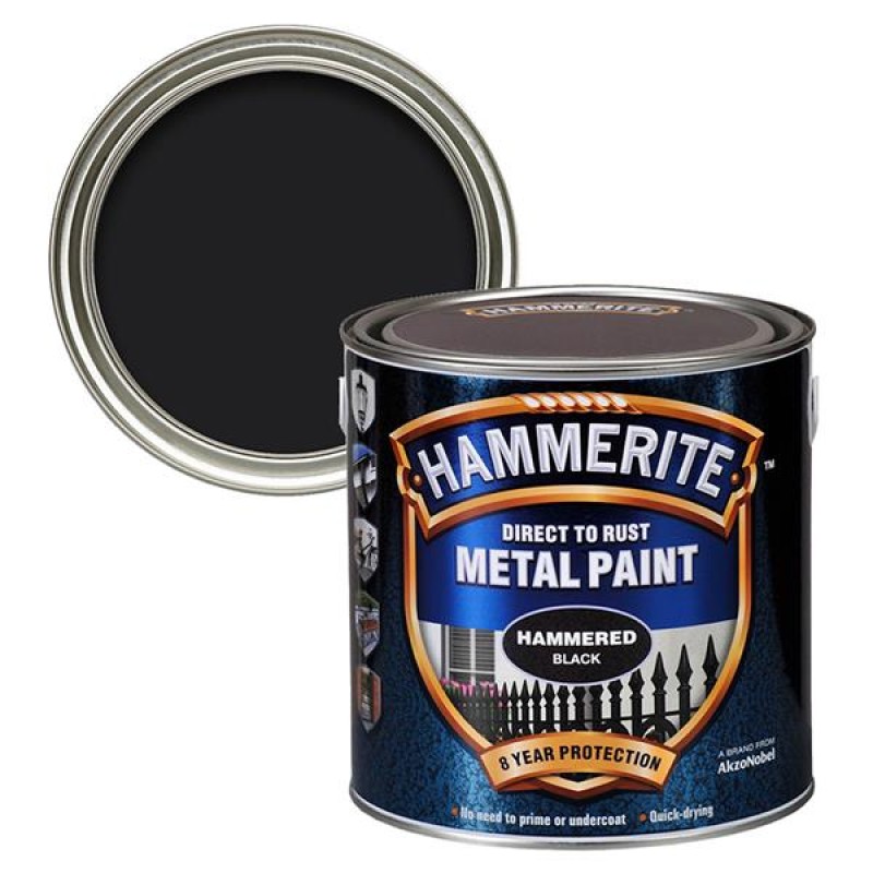 Hammerite Hammered Black 250ml