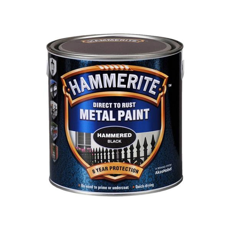 Hammerite Hammered Black 250ml