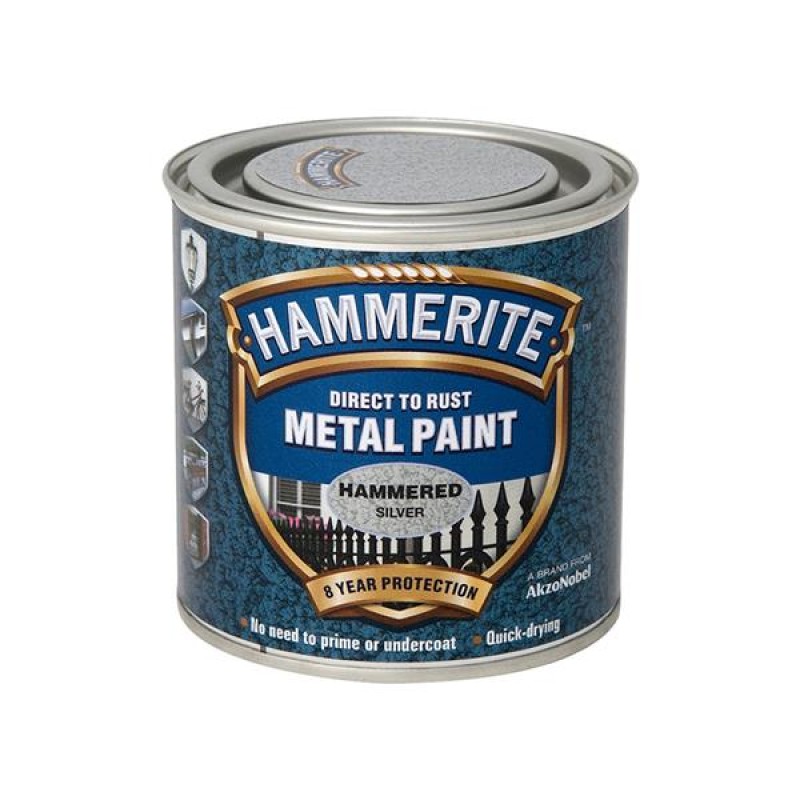 Hammerite Hammered Silver 250ml