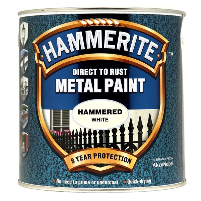 Hammerite Hammered White 2.5L