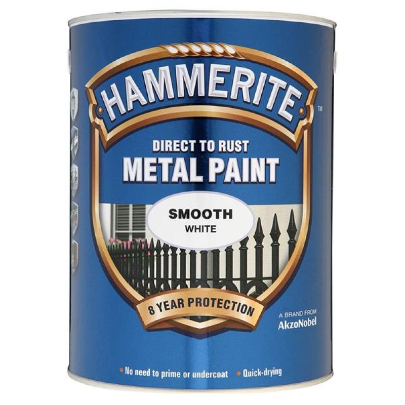 Hammerite Smooth White 5L
