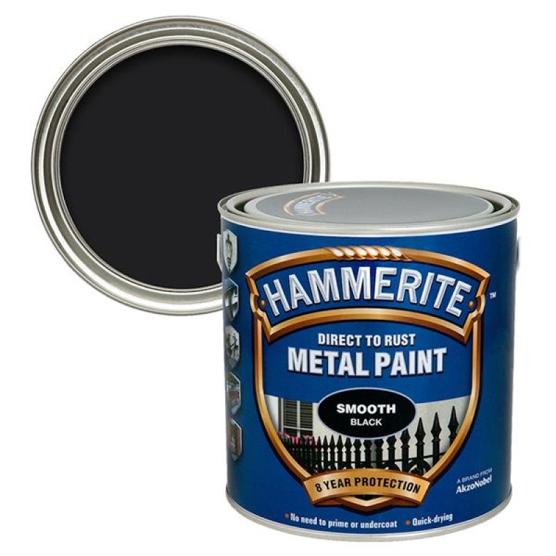 Hammerite Smooth Black 2.5L