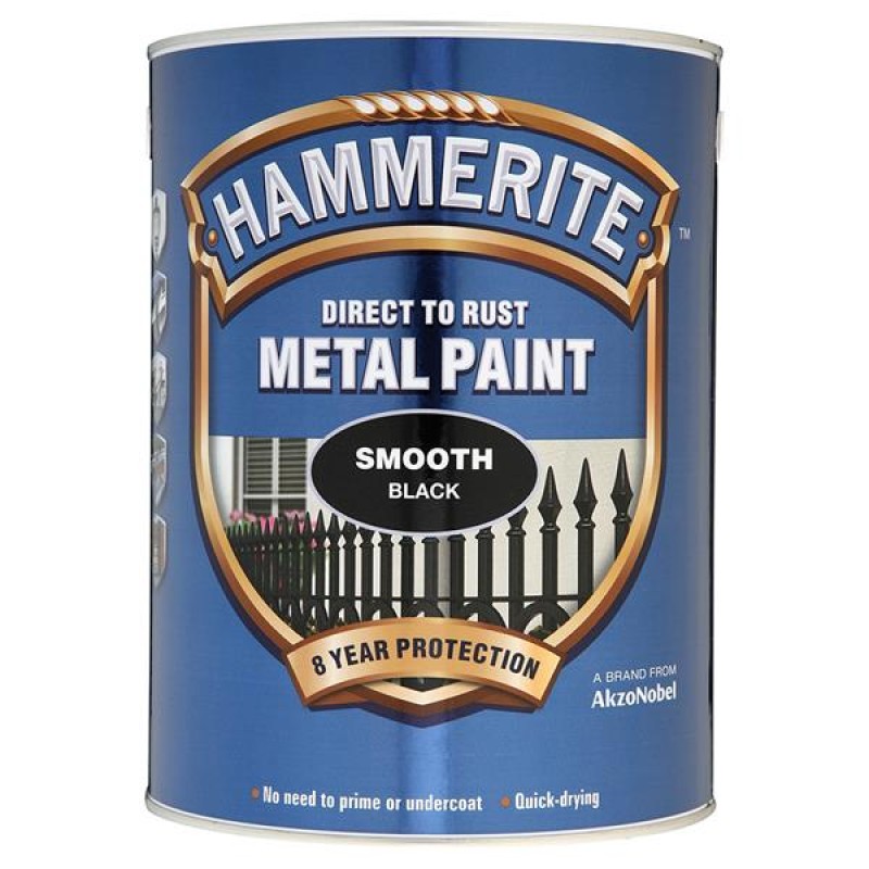 Hammerite Smooth Black 5L