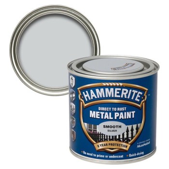 Hammerite Smooth Silver 250ml