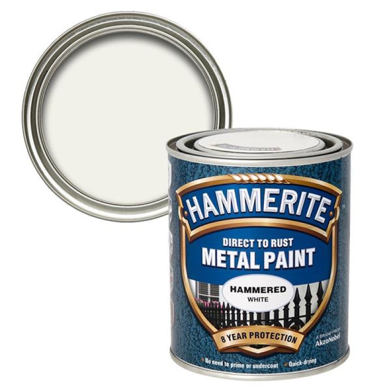 Hammerite Hammered White 750ml