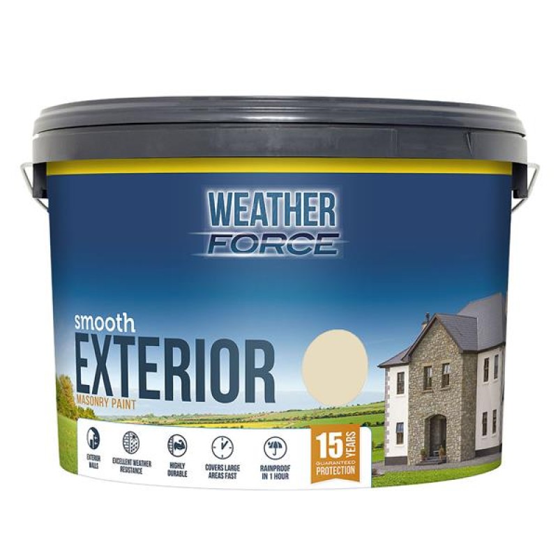 Weather Force Smooth Masonry Magnolia 10L