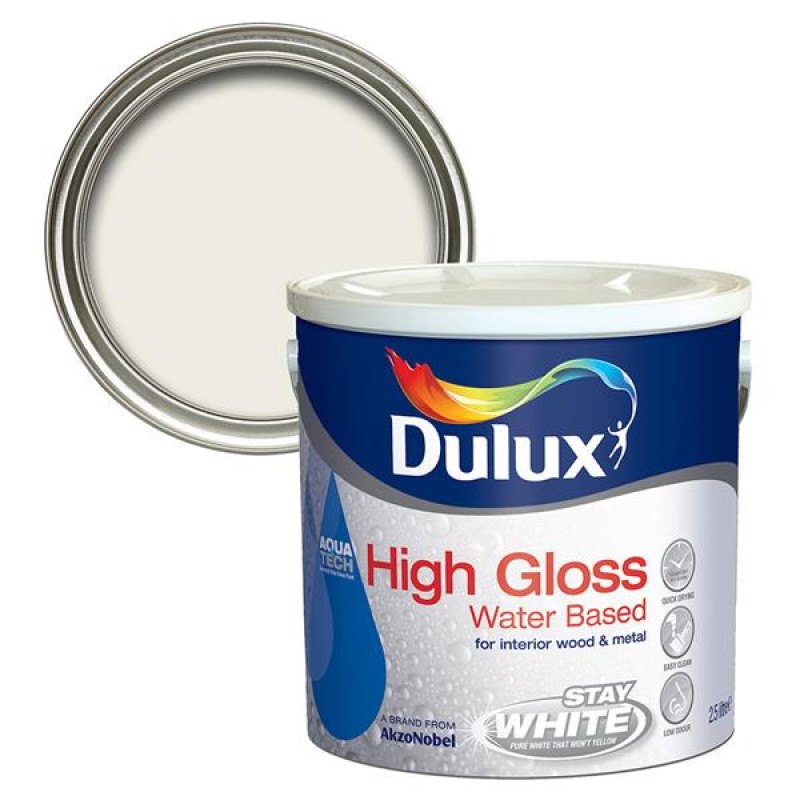 Dulux Stay White High Gloss Pure Brilliant White 2.5L
