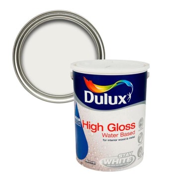 Dulux Stay White High Gloss Pure Brilliant White 5L