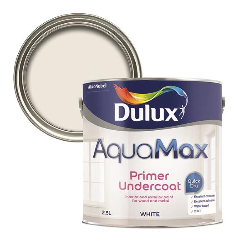 Dulux Aquamax Primer Undercoat White 2.5L