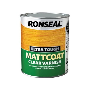 Ronseal Ultra Tough Interior Varnish Clear Matt 750 ml