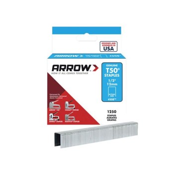 ARROW T50 112MM 1/2IN Staples (1250)