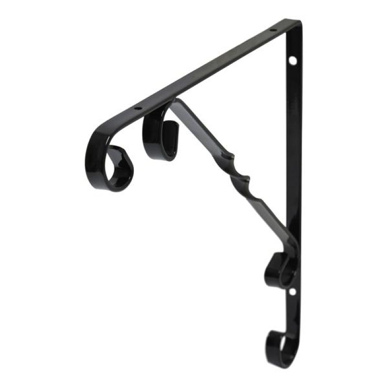 B ORG ORNAMENTAL BRACKET 25x25cm BLACK X 10 pcs