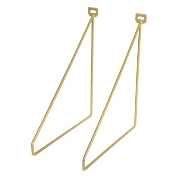 D LINE BRKTS THIN S/2 BRASS 5MM 24X26,5CM X 3PRS