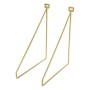 D LINE BRKTS THIN S/2 BRASS 5MM 24X26,5CM X 3PRS