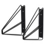 D LINE BRKTS DBL HIGH S/2 BLACK 24X26,5CM X 2PRS