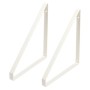 D LINE BRKTS FLAT S/2 WHITE 3MM 24X25,5CM X 3PRS