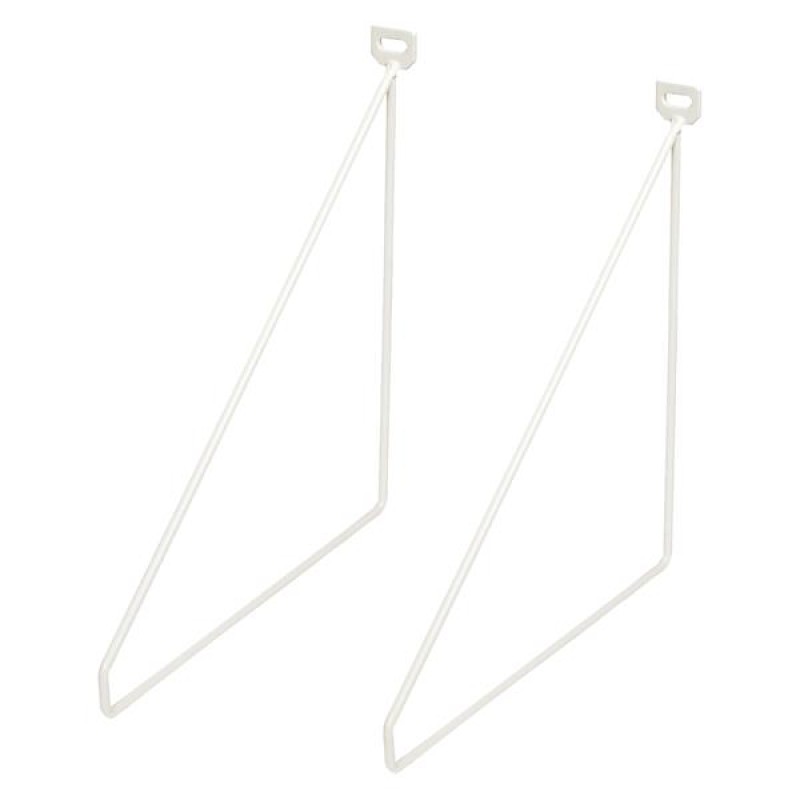 D LINE BRKTS THIN S/2 WHITE 5MM 24X26,5CM X 3PRS