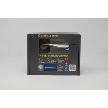 Ultimate Door Pack , Paris Lever On Rose, Lock, 2 Esc'S And 3 Hinges Satin Nickle