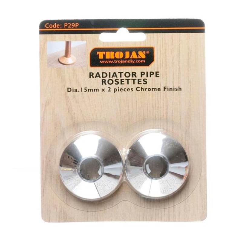 Plastic Pipe Rosette 15mm (2)