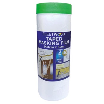 140cm x 30m TAPED MASKING FILM