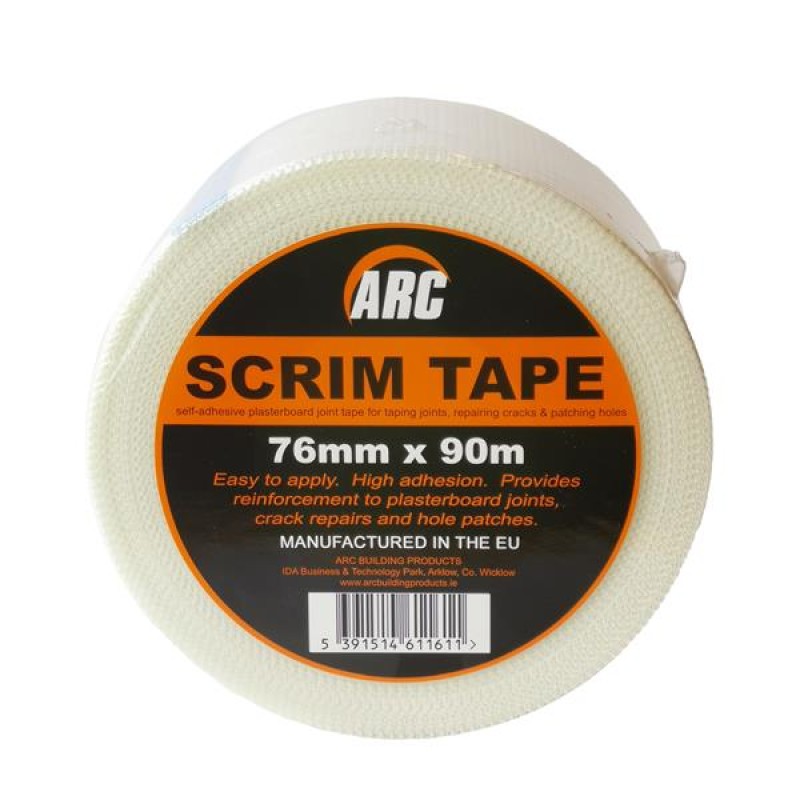 Arc Arc Scrim Tape 75Mm X 90M White
