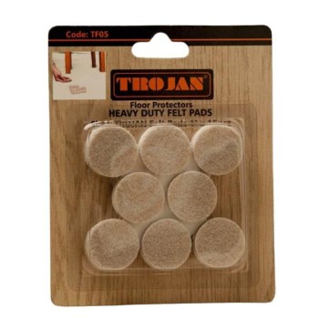 Trojan Felt Pads Beige 25mm