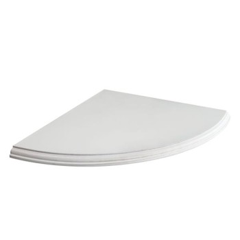 TEMA CORNER SHELF 300 X 300 X 15 WHITE