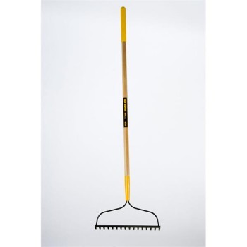 True Temper Bow Rake 16 Tooth Wood Handle