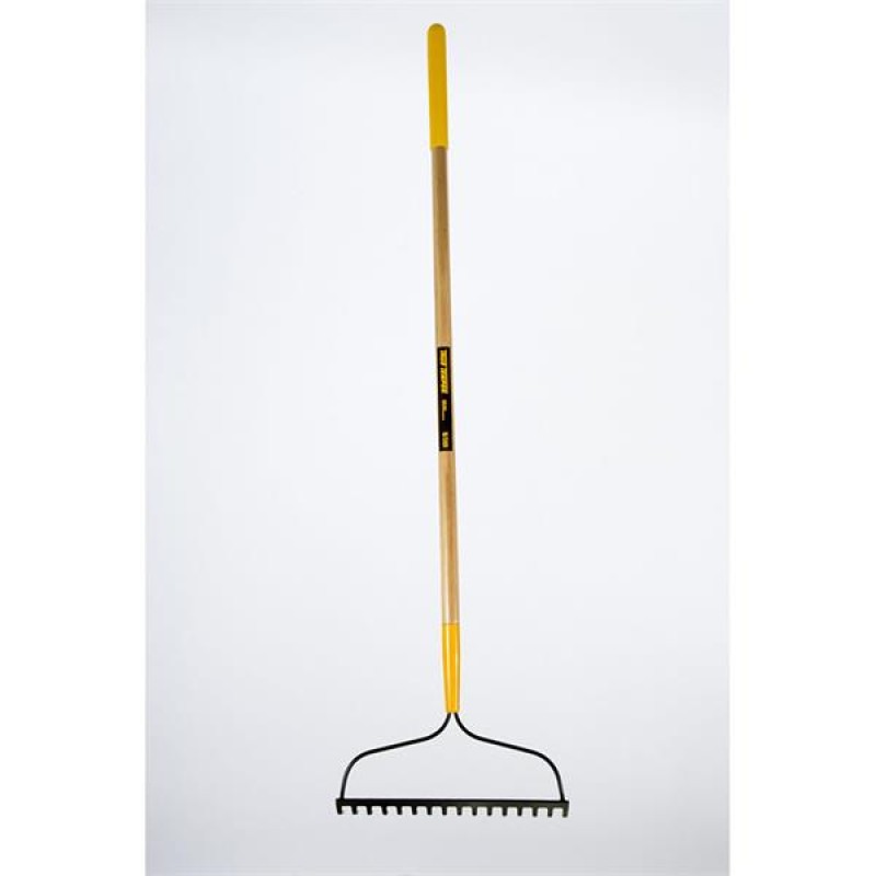 True Temper Bow Rake 16 Tooth Wood Handle