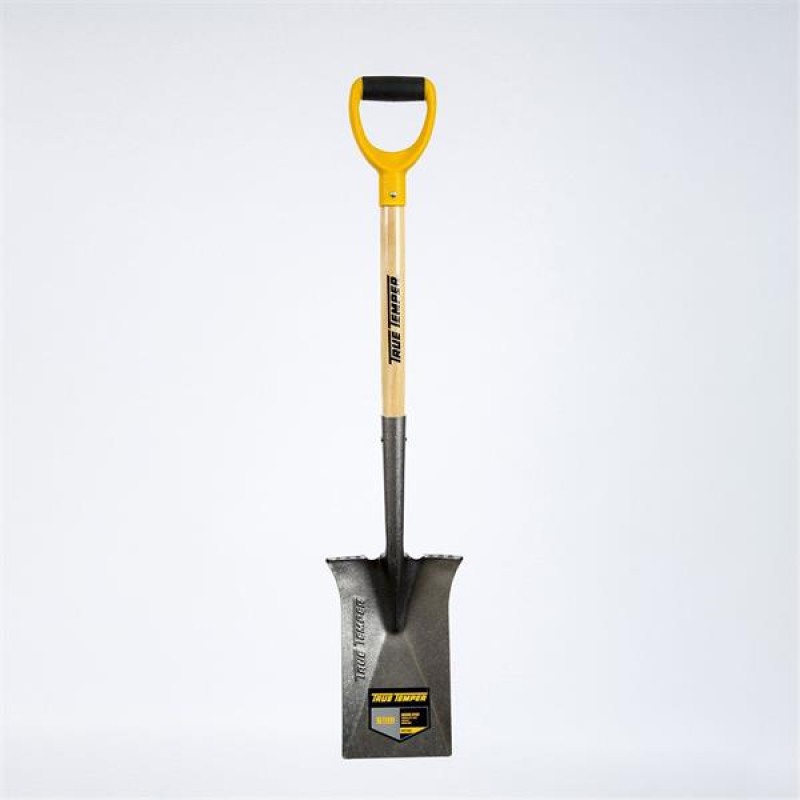 True Temper Digging Spade Wood Handle D Grip