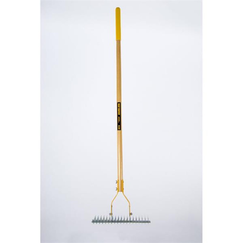 True Temper Thatching Rake Long Wood Handle