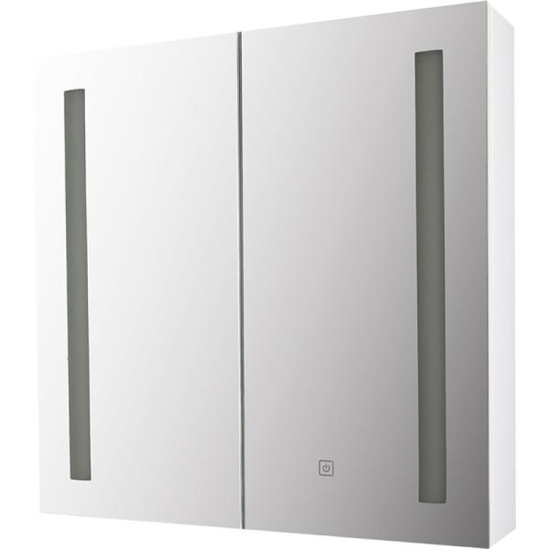 TEMA VIENNA DOUBLE WHITE LED MIRROR CAB 60X60