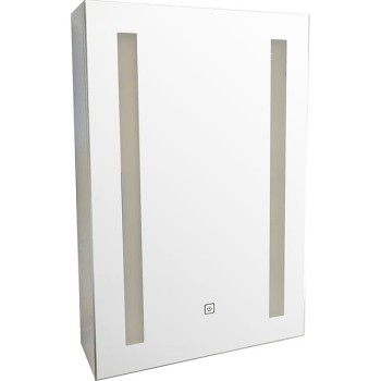 TEMA VIENNA WHITE LED SINGLE MIRROR CABINET 60X40