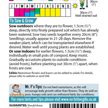 NASTURTIUM Jewel Mixed